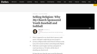 
                            5. Selling Religion: Why My Church Sponsored Youth ...