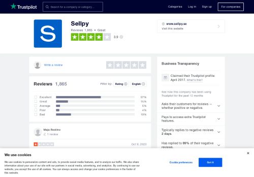 
                            7. Sellpy Reviews | Read Customer Service Reviews of www.sellpy.se