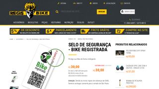 
                            10. selo de segurança - bike registrada | Regis Bike