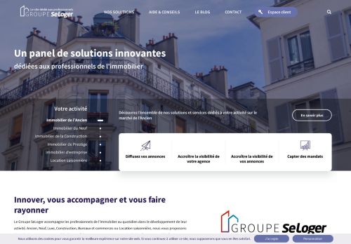 
                            4. Seloger Pro - L'espace dédié aux professionnels de l'immobilier