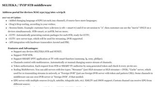 
                            5. SELTEKA / TVIP STB middleware