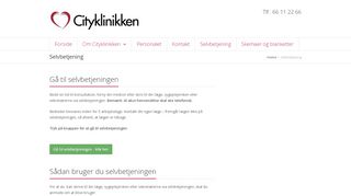 
                            4. Selvbetjening | Cityklinikken