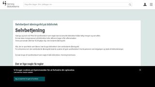 
                            4. Selvbetjening | Herning Bibliotekerne