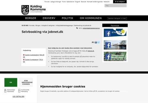 
                            13. Selvbooking via jobnet.dk - Kolding Kommune