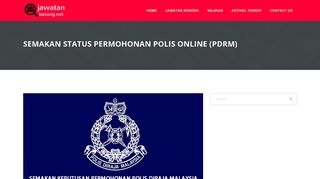 
                            8. Semakan Status Permohonan Polis Online (PDRM) - ...