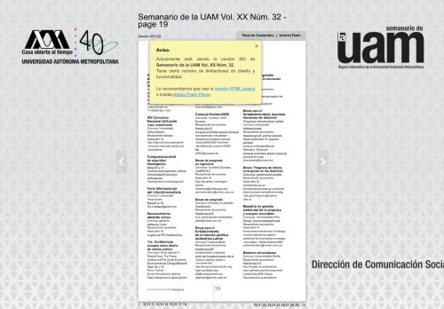 
                            6. Semanario de la UAM Vol. XX Núm. 32