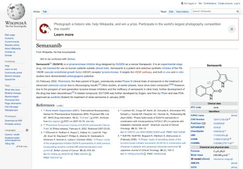 
                            11. Semaxanib - Wikipedia