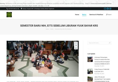 
                            8. Semester Baru Nih, Eits Sebelum Liburan Yuuk Bayar KRS – UMY ...