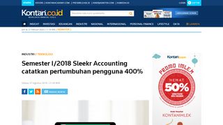 
                            6. Semester I/2018 Sleekr Accounting catatkan pertumbuhan pengguna ...