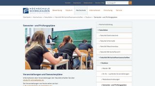 
                            3. Semester- und Prüfungspläne - Hochschule Schmalkalden
