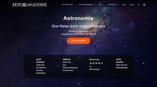 
                            12. Seminar »Astronomie« - Die ZEIT Akademie