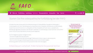 
                            3. Seminare - FAFO - Freie Akademie für Osteopathie