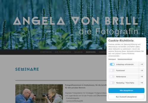 
                            5. Seminare und Fotokurse - Angela von Brill Osnabrück