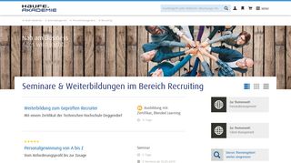 
                            3. Seminare zu Recruiting-Themen für eine ... - Haufe Akademie