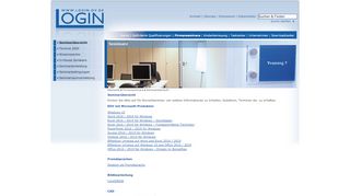 
                            2. Seminarübersicht - LOGIN DV-Beratung und Schulung GmbH