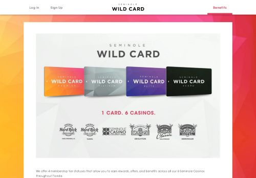 
                            2. Seminole Wild Card Rewards Program | Seminole Casino Coconut ...