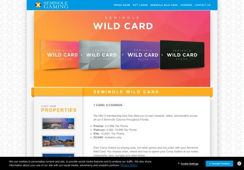 
                            7. Seminole Wild Card | Seminole Casinos