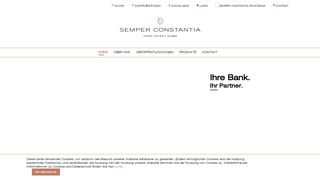
                            7. Semper Constantia – Ihre Bank. Ihr Partner.