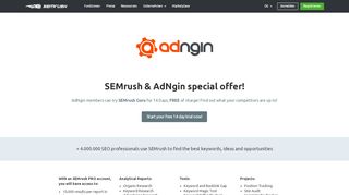 
                            7. SEMrush & AdNgin special offer!