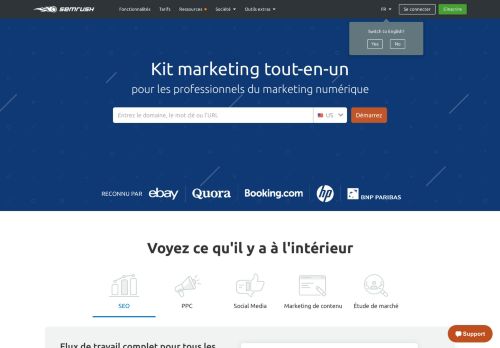 
                            1. SEMrush - plateforme SaaS pour la gestion de la visibilité en ligne et ...