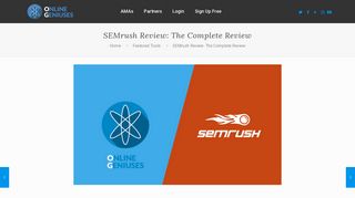 
                            10. SEMrush Review the Complete Review | Online Geniuses