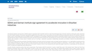 
                            7. SENAI and German institute sign agreement to ... - Portal da Indústria