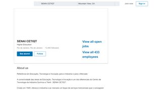 
                            11. SENAI CETIQT | LinkedIn