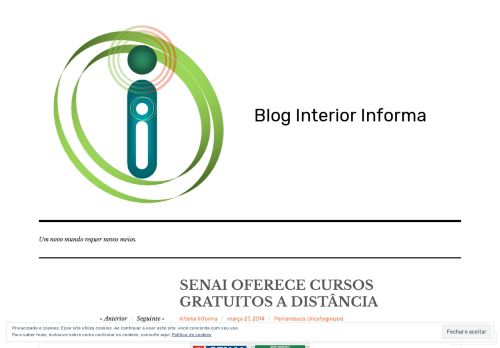 
                            12. SENAI OFERECE CURSOS GRATUITOS A DISTÂNCIA – Blog Interior ...
