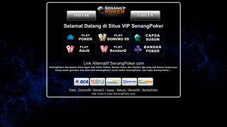 
                            4. SenangPoker - Daftar Senang Poker - Link Alternatif SenangPoker.com