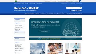 
                            9. SENASP: Home — Rede EaD