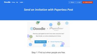 
                            11. Send an invitation with Paperless Post | Doodle