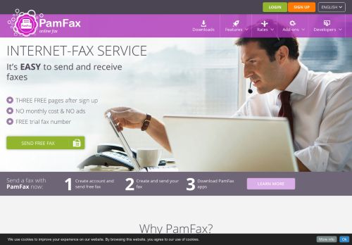 
                            1. Send and receive faxes easily with the PamFax fax software solution ...