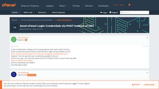 
                            11. Send cPanel Login Credentials via POST instead of GET | cPanel ...