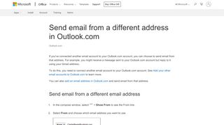 
                            11. Send email from a different address in Outlook.com - Outlook