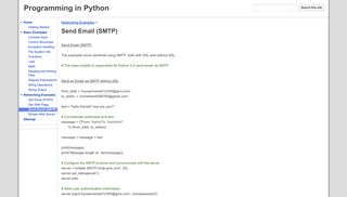 
                            3. Send Email (SMTP) - Programming in Python - Google Sites