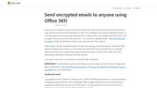 
                            5. Send encrypted emails to anyone using Office 365! – Matt Soseman's ...