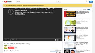 
                            8. Send Free SMS To Pakistan 100% working - YouTube