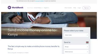 
                            3. Send Mobile Money Online to Kenya | WorldRemit