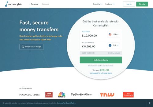 
                            9. Send Money Abroad | Transfer Money Online with CurrencyFair