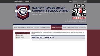 
                            9. Send Money to School - Garrett-Keyser-Butler Community ...