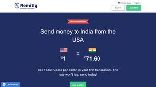 
                            4. Send or Transfer Money Online to India from the USA with Remitly