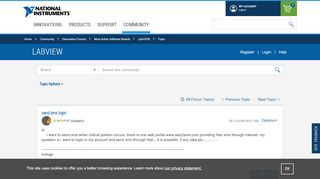 
                            10. send sms login - Discussion Forums - National Instruments - NI forums