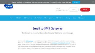 
                            3. Send SMS messages from email with Textlocal