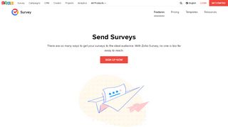 
                            8. Send Surveys - Zoho Survey