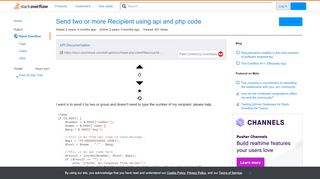 
                            8. Send two or more Recipient using api and php code - Stack Overflow