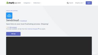 
                            9. SendCloud – Ecommerce Plugins for Online Stores – Shopify App Store