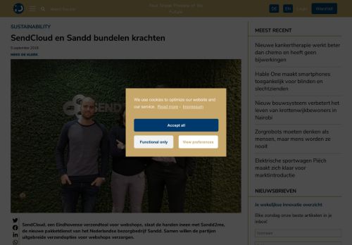 
                            12. SendCloud en Sandd bundelen krachten - Innovation Origins