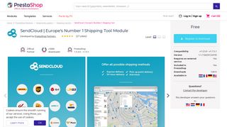 
                            8. SendCloud | Europe's Number 1 Shipping Tool - PrestaShop Addons