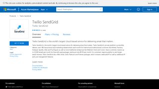 
                            9. SendGrid Email Delivery - Azure Marketplace - Microsoft