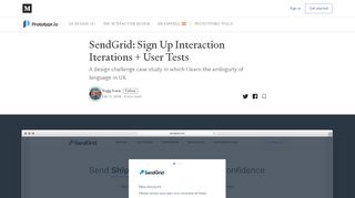 
                            13. SendGrid: Sign Up Interaction Iterations + User Tests - ...